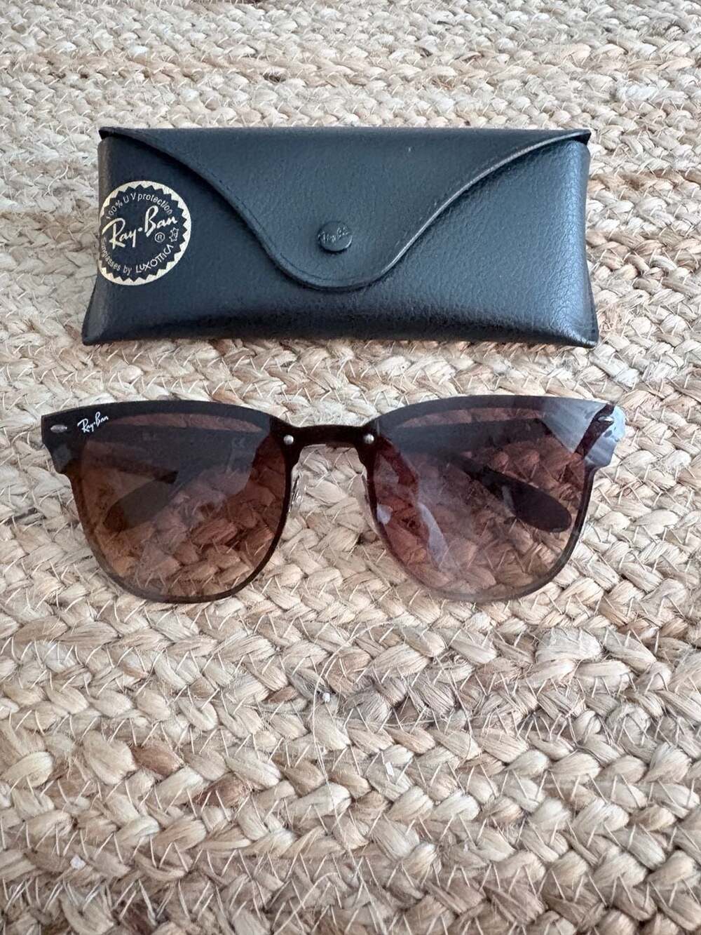 Ray-Ban Blaze Clubmaster RB3576-N 041/13 Gunmetal Brown Gradient Sunglasses